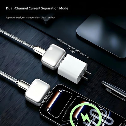 140W USB-C Smart Auto-Stop Magnetic Auto-Eject Laptop & Phone Charging Adapter with Multi-Protection