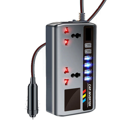 200W Car Power Inverter – 12V/24V to 220V AC