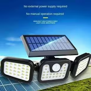 Solar Outdoor Lights 2500LM 210 LED Security Lights with Remote Control(1 Packs)