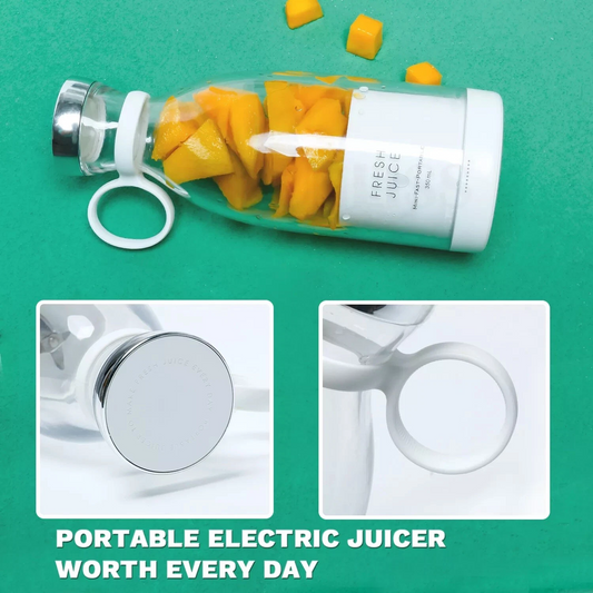 Portable Blender for Shakes and Smoothies with 11.83 Oz Travel Cup and Lid,Durable Stainless Steel Blades for Juice Blending Performance