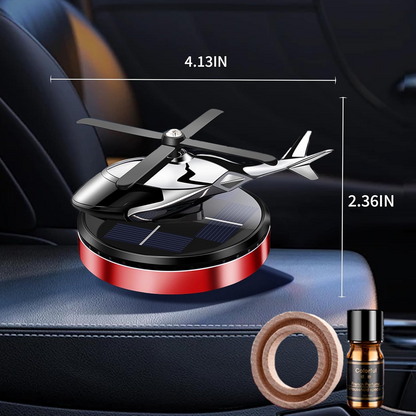 Car Air Fresheners, Solar Powered Rotating Incense Helicopter Diffuser, Home and Car Décor Accessories