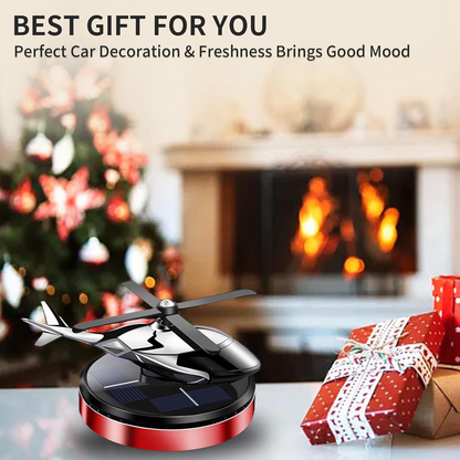 Car Air Fresheners, Solar Powered Rotating Incense Helicopter Diffuser, Home and Car Décor Accessories