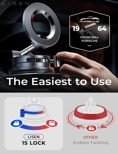 Magnetic Phone Holders for Your Car Vacuum, Phone Mount for Car Accessories for Women Men, Suction Phone Holder Gifts Kits,