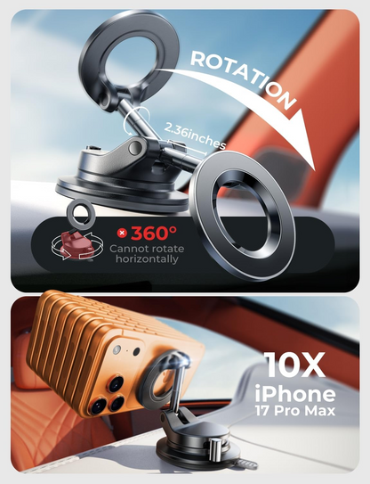 Magnetic Phone Holders for Your Car Vacuum, Phone Mount for Car Accessories for Women Men, Suction Phone Holder Gifts Kits,