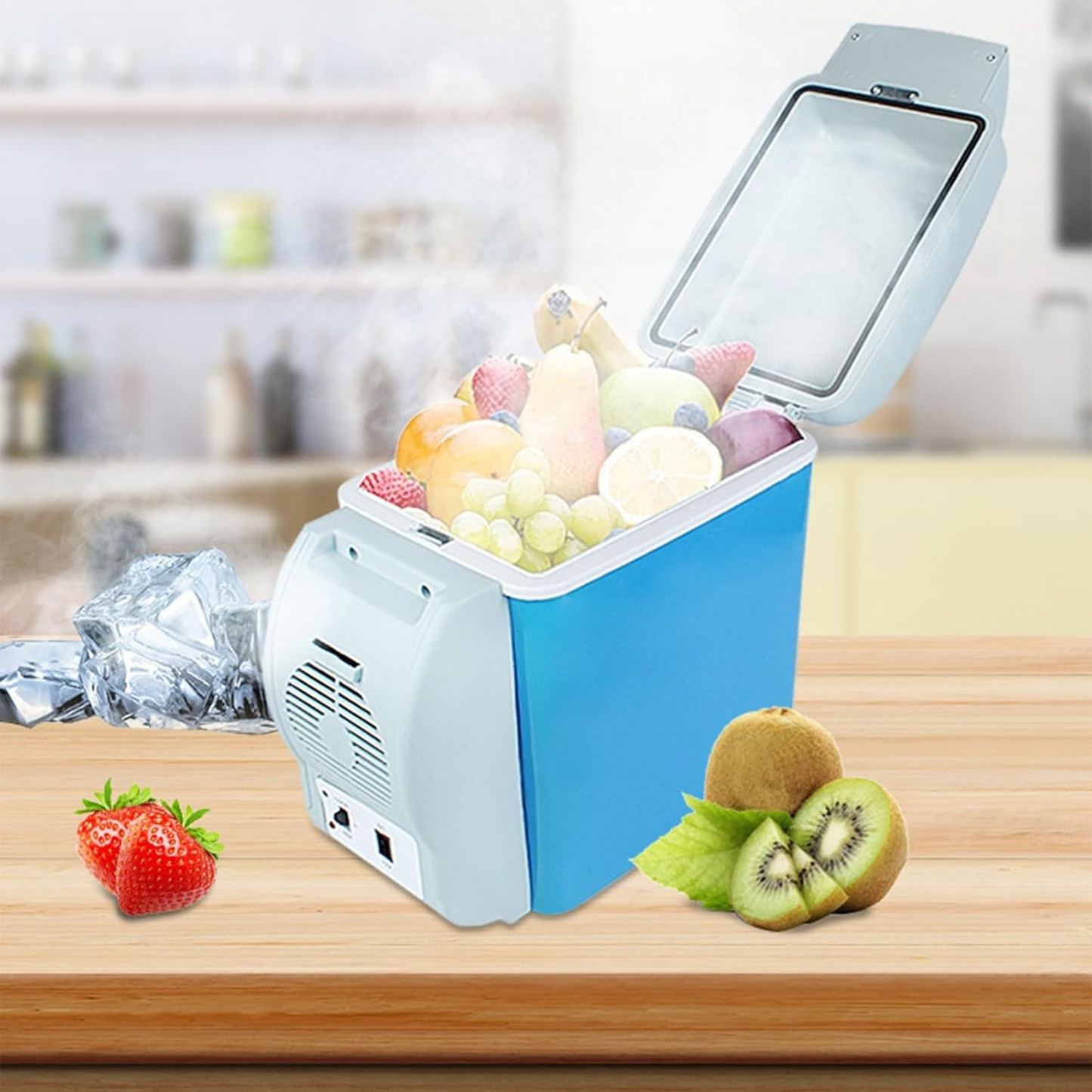 2 in 1 7.5L 12V Car Refrigerator with Coolers and Warmer, Fast Cooling Multifunctional Portable Freezer