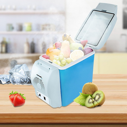 2 in 1 7.5L 12V Car Refrigerator with Coolers and Warmer, Fast Cooling Multifunctional Portable Freezer