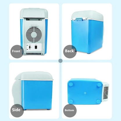 2 in 1 7.5L 12V Car Refrigerator with Coolers and Warmer, Fast Cooling Multifunctional Portable Freezer