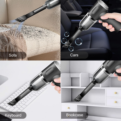 3-in-1 Wireless Charging Car Vacuum Cleaner: Powerful, Portable, and Convenient