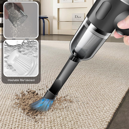 3-in-1 Wireless Charging Car Vacuum Cleaner: Powerful, Portable, and Convenient