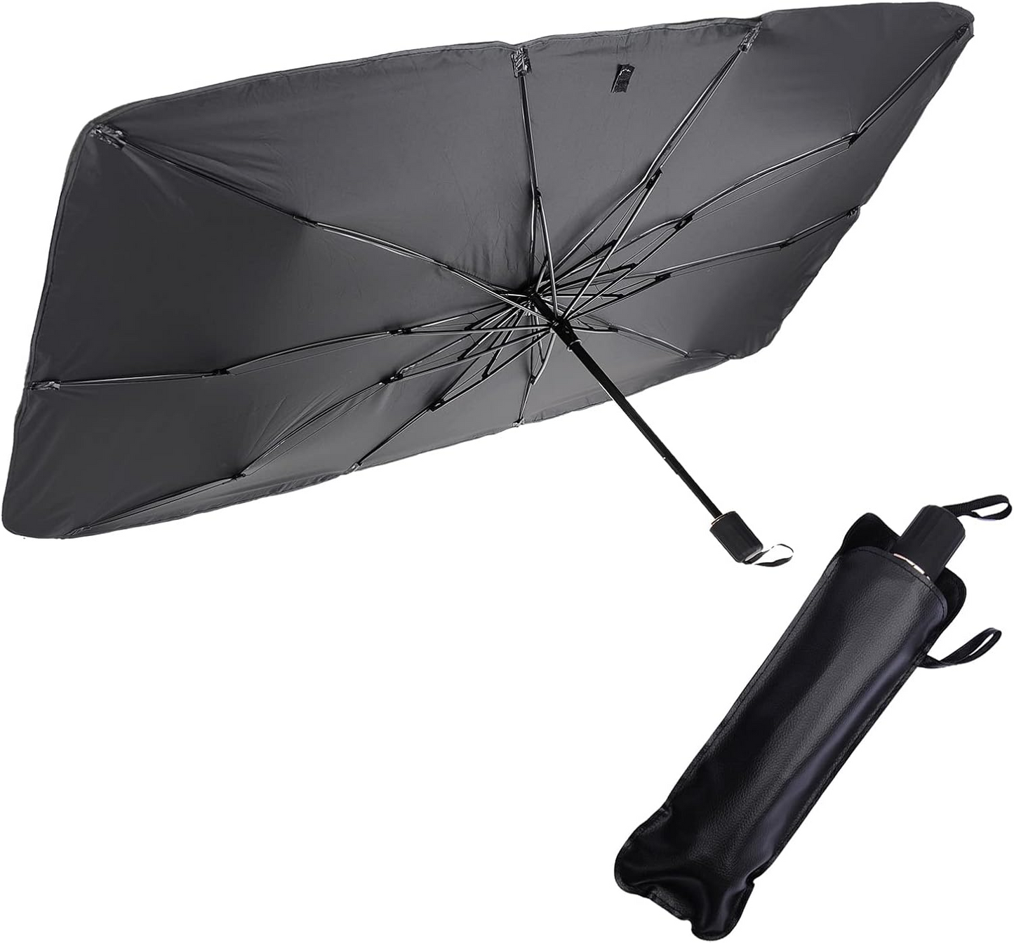 Foldable Car Windshield Umbrellas, Sun Shade Umbrella for Front Windows, Suitable for Windshields of Various Car Models (Large