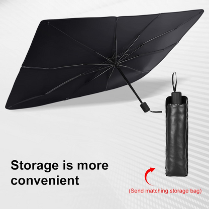 Foldable Car Windshield Umbrellas, Sun Shade Umbrella for Front Windows, Suitable for Windshields of Various Car Models (Large